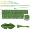 Jopassy Sichtschutzhecke Windschutz 1*3M Efeu Sichtschutz Produktbild-Vorschau 2