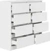 A white dresser with multiple drawers, some of which are partially open. Anteprima dell’immagine prodotto