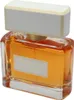 Edler Glasflakon mit bernsteinfarbenem Inhalt, weiß-goldener Verschluss und goldene Aufschrift „Dahlia Divin Givenchy Paris“. Produktbild-Vorschau