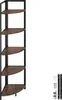 A corner shelf unit with multiple shelves, shown against a white background. Some hardware is visible in the lower right corner. Náhled obrázku produktu