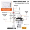 A laboratory distillation setup with various components labeled. Produktbild-Vorschau