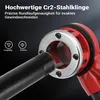 Wiltec Schneidkluppe 9-tlg. Set aus Stahl, Gewindeschneider Produktbild-Vorschau 4