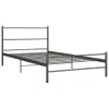 vidaXL Rama łóżka szary metal 100 × 200 cm Podgląd zdjęcia produktu 1