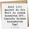 Mr. & Mrs. Panda Klappkarte Spruch 1969 Geburtstag - Weiß - Produktbild-Vorschau 1