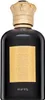A black perfume bottle with a gold label and cap. Podgląd zdjęcia produktu