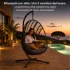 Swoods Poltrona Sospesa XXL con Supporto – Per Interni ed Anteprima dell’immagine prodotto 2