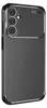 A back view of a smartphone case with a carbon fiber pattern. Produktbild-Vorschau