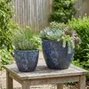 Teramico Vaso in Vetroceramica Egg-Pot Lava Blu, Ø 38 cm Anteprima dell’immagine prodotto 2