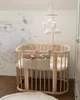 Waldin Babybett 5in1, Beistellbett aus Holz, Matratze, Produktbild-Vorschau 6
