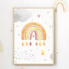 Sonne Wolke Blumen Regenbogen 4er Set DIN A4 Kinderzimmer Produktbild-Vorschau 5