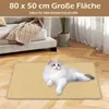 COSTWAY 2 pcs Griffoir mural, tapis griffoir 80x50cm, tapis Voir les images du produit 4
