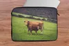 MuchoWow® Laptop Hülle 13 Zoll Kühe - Horn - Grün Produktbild-Vorschau 5