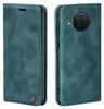 A flip case for a smartphone is shown from two angles: closed and open. Produktbild-Vorschau
