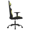 vidaXL Gaming-Stuhl Schwarz und Hellgrün Stoff Produktbild-Vorschau 4