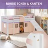 Homestyle4u Hochbett 90x200 Kinder Rutsche Set mit Matratze Produktbild-Vorschau 3