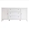 A white dresser with two doors and three drawers, shown against a white background. Náhľad obrázku produktu