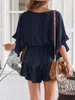 Sommerliches Strandkleid für Damen, V-Ausschnitt, Rüschen Produktbild-Vorschau 3