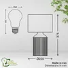 Briloner Ino, lampada da tavolo, paralume in tessuto, Anteprima dell’immagine prodotto 10
