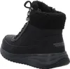 A black SKECHERS boot shown from the back. Voir les images du produit