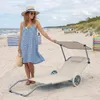 Sonnenliege mit Rädern mit Dach Klappliege Verstellbare Produktbild-Vorschau 4