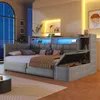 Letto divano Merax Daybett 90x200 cm, divano letto con 2 Anteprima dell’immagine prodotto 1