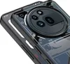 Close-up view of a smartphone case with a circuit board design. Produktbild-Vorschau
