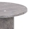 Naxos Couchtisch Beistelltisch Ø50cm Marmor braun. Produktbild-Vorschau 3