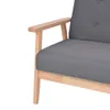 vidaXL Fauteuil gris foncé Tissu Voir les images du produit 5