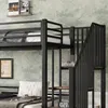 Merax Lit superposé 90x200 & 120x200 avec escalier d'angle, Voir les images du produit 9