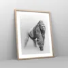 Gerahmtes Poster - Rahmen in heller Eiche - Orang-Utan Tier Produktbild-Vorschau 8