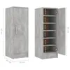 vidaXL Scarpiera grigio cemento 32x35x92 cm materiale a Anteprima dell’immagine prodotto 16