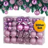 DEUBA® Palline per Albero di Natale Set 100pz Lucide Opache Anteprima dell’immagine prodotto 1