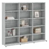 vidaXL Étagère à CD Gris Sonoma 100x23x89,5 cm Matériau Voir les images du produit 5