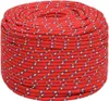 vidaXL Corde de bateau rouge 6 mm 50 m polypropylène Voir les images du produit 1