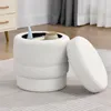 Duhome Ottoman Sgabello rotondo girevole con spazio di Anteprima dell’immagine prodotto 2