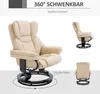 HOMCOM relaxfauteuil met voetenbank, draaibare fauteuil, Productafbeelding-voorbeeld 6