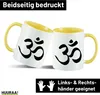 Huuraa Kaffeetasse Yoga-Om Symbol 330ml Gelb Keramik Produktbild-Vorschau 2