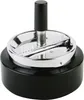 APS Cendrier rotatif classique 11cm Ø10,5cm noir/chromé Voir les images du produit 1