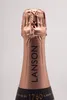 Close-up of the neck and foil-wrapped top of a Lanson champagne bottle. Produktbild-Vorschau
