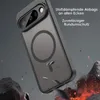 A phone case is shown in a dynamic, dramatic setting with debris and fire, suggesting durability and protection. Produktbild-Vorschau
