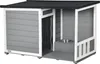 PawHut Hundehütte, Tannenholz, Hundehaus, Kleintierhaus mit Produktbild-Vorschau 1