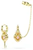 Swarovski Ohrringe Damen Idyllia Herz Schlüssel Rosa Produktbild-Vorschau 1