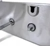 A close-up view of a stainless steel lock mechanism with a key inserted and a square spindle. Produktbild-Vorschau