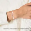 XOEMEL Bracelet Femme Argent 925 Papillon Perles Or Rose Voir les images du produit 2
