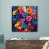 MuchoWow® - Leinwandbilder - Blumen - Bunt - Abstrakt - Produktbild-Vorschau 4