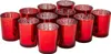 12er Set Teelichthalter Weihnachten Glas Windlicht Produktbild-Vorschau 1