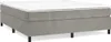 The Living Store Boxspringbett Hellgrau 180x200 cm Samt Produktbild-Vorschau 2