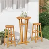 vidaXL Zahradní barový stůl Ø60x105 cm Masivní akáciové Náhled obrázku produktu 3