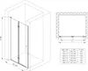 doporro Porte de douche pliable 90cm paroi de douche Voir les images du produit 7