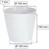 KOTARBAU® Bloempot, sierpot, diameter 16 cm, klassiek, wit, Productafbeelding-voorbeeld 2